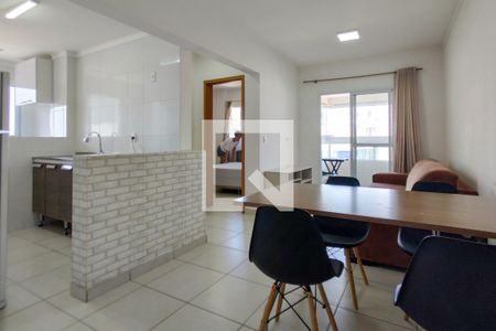 Sala de apartamento para alugar com 1 quarto, 42m² em Guilhermina, Praia Grande