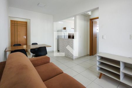 Sala de apartamento para alugar com 1 quarto, 42m² em Guilhermina, Praia Grande