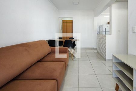 Sala de apartamento para alugar com 1 quarto, 42m² em Guilhermina, Praia Grande