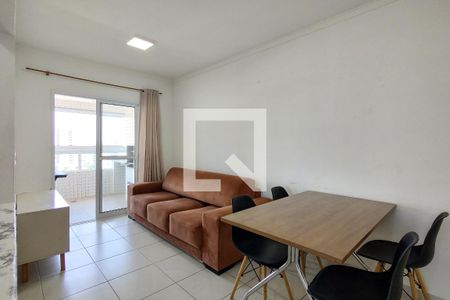 Sala de apartamento para alugar com 1 quarto, 42m² em Guilhermina, Praia Grande