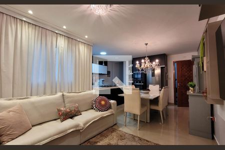 Sala de apartamento à venda com 2 quartos, 140m² em Vila Valparaíso, Santo André