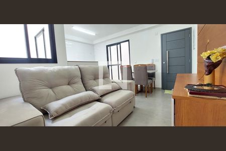 Sala de apartamento à venda com 2 quartos, 86m² em Vila Metalúrgica, Santo André