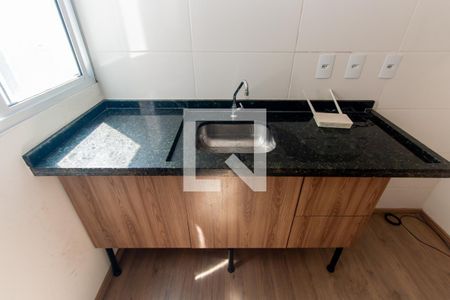 Cozinha de kitnet/studio à venda com 1 quarto, 25m² em Jardim Independência, São Paulo