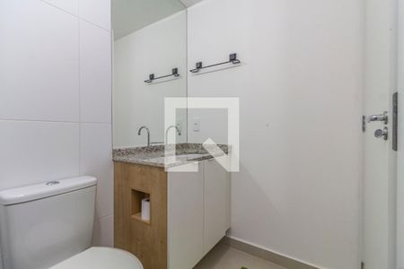 Banheiro de kitnet/studio para alugar com 1 quarto, 27m² em Jardim Paulista, São Paulo