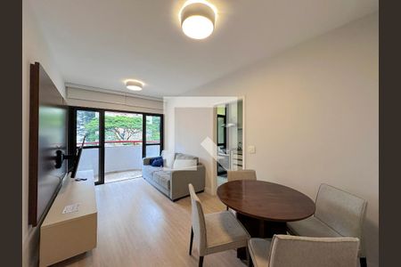 Sala de casa de condomínio à venda com 1 quarto, 52m² em Brooklin Paulista, São Paulo