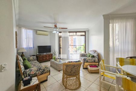 Sala de apartamento para alugar com 3 quartos, 145m² em Pitangueiras, Guarujá