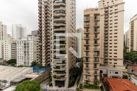 Varanda - Vista de apartamento à venda com 3 quartos, 140m² em Santa Cecília, São Paulo