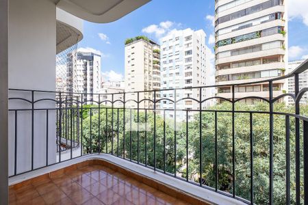 Sala/Cozinha - Varanda de apartamento para alugar com 2 quartos, 63m² em Jardim Paulista, São Paulo