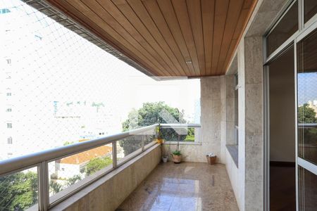 Varanda da Sala de apartamento para alugar com 4 quartos, 229m² em Santo Agostinho, Belo Horizonte