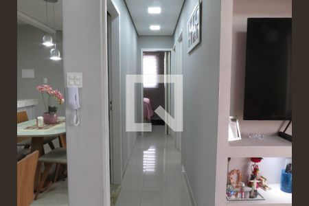 Sala - Corredor Entrada Quartos de apartamento à venda com 3 quartos, 65m² em Piqueri, São Paulo