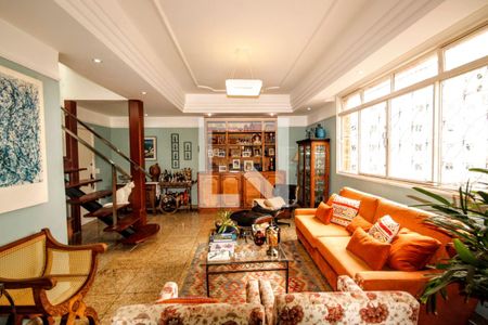 Sala de apartamento à venda com 5 quartos, 263m² em Sion, Belo Horizonte