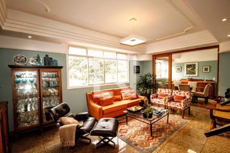Sala de apartamento à venda com 5 quartos, 263m² em Sion, Belo Horizonte