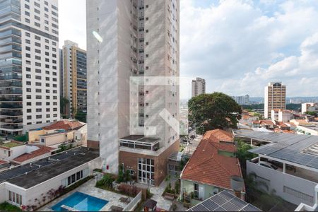 Varanda da sala  de apartamento à venda com 2 quartos, 69m² em Vila Romana, São Paulo