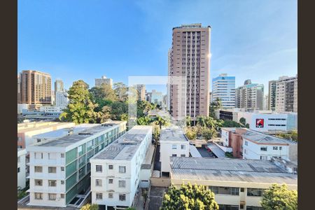 Vista da sala e das suítes de apartamento à venda com 4 quartos, 160m² em Santo Agostinho, Belo Horizonte