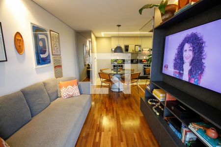 Sala de apartamento à venda com 2 quartos, 55m² em Jardim Paulistano, São Paulo