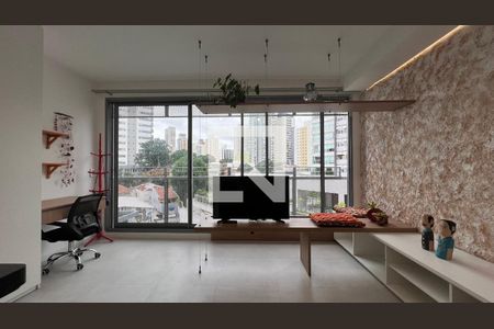 Sala e quarto de kitnet/studio para alugar com 1 quarto, 27m² em Pinheiros, São Paulo
