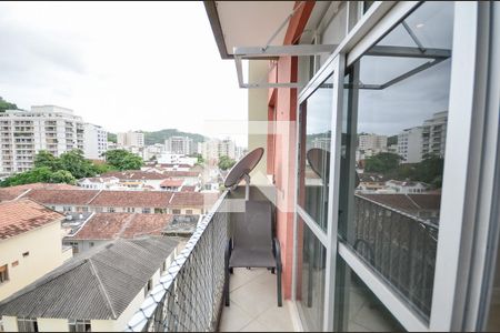 Varanda da Sala de apartamento à venda com 4 quartos, 130m² em Grajaú, Rio de Janeiro