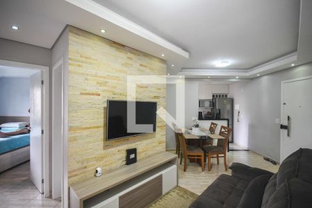Sala de apartamento à venda com 2 quartos, 57m² em Parque Taboão, Taboão da Serra