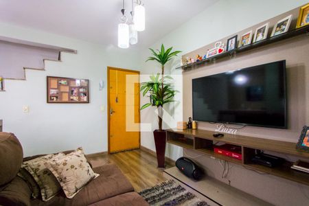 Sala de apartamento à venda com 2 quartos, 110m² em Vila Alzira, Santo André