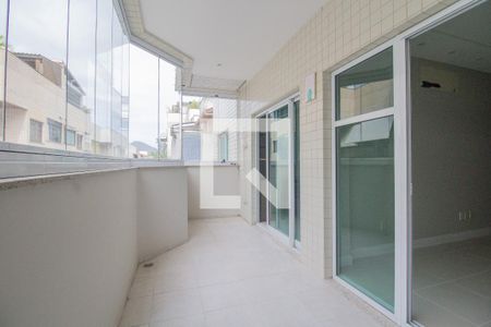Varanda da Sala de apartamento à venda com 3 quartos, 110m² em Recreio dos Bandeirantes, Rio de Janeiro