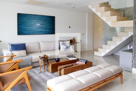 Sala de apartamento à venda com 4 quartos, 340m² em Barra da Tijuca, Rio de Janeiro