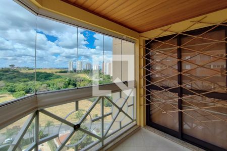 Varanda da Sala de apartamento à venda com 3 quartos, 128m² em Jardim dos Oliveiras, Campinas