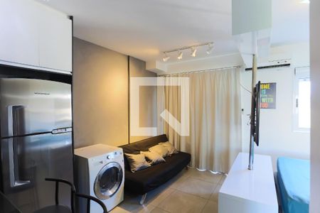 sala de apartamento para alugar com 1 quarto, 52m² em Panamby, São Paulo