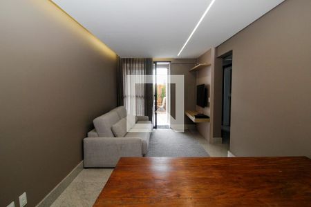 Sala  de apartamento à venda com 3 quartos, 120m² em Santo Antônio, Belo Horizonte