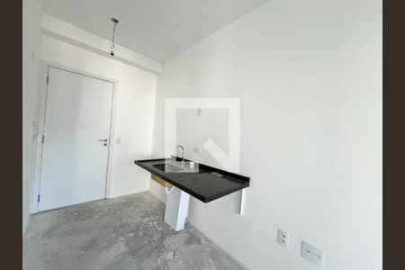 Cozinha  de kitnet/studio à venda com 1 quarto, 28m² em Mirandópolis, São Paulo