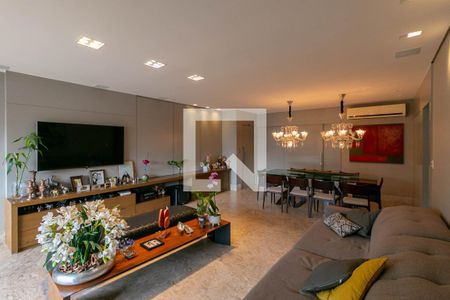 Sala de apartamento à venda com 4 quartos, 178m² em Sion, Belo Horizonte