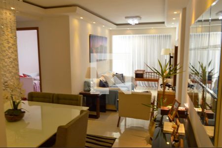 Sala  de apartamento à venda com 3 quartos, 87m² em Taquara, Rio de Janeiro