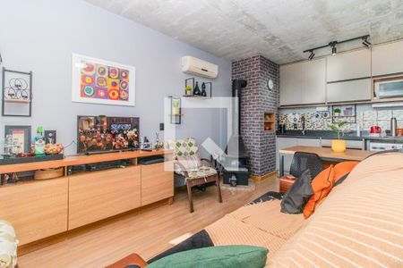 Sala de apartamento à venda com 1 quarto, 64m² em Menino Deus, Porto Alegre