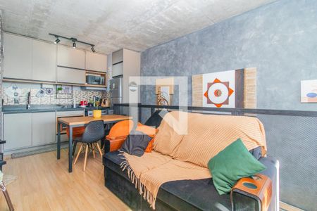 Sala de apartamento à venda com 1 quarto, 64m² em Menino Deus, Porto Alegre