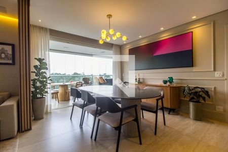 Sala de Jantar de apartamento à venda com 3 quartos, 136m² em Tamboré, Santana de Parnaíba