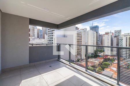 Varanda de apartamento à venda com 2 quartos, 64m² em Jardim Paulista, São Paulo