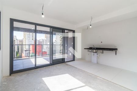 Sala/Cozinha de apartamento à venda com 2 quartos, 64m² em Jardim Paulista, São Paulo