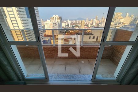 Varanda da Sala de apartamento para alugar com 1 quarto, 50m² em Boqueirão, Santos