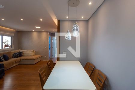 Sala de estar e jantar de apartamento à venda com 2 quartos, 81m² em Campininha, São Paulo