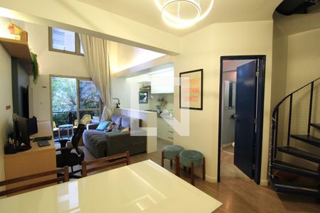 Sala de apartamento para alugar com 1 quarto, 56m² em Moema, São Paulo