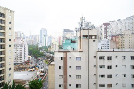 Vista da Varanda da Sala/Quarto de kitnet/studio para alugar com 1 quarto, 19m² em Bela Vista, São Paulo