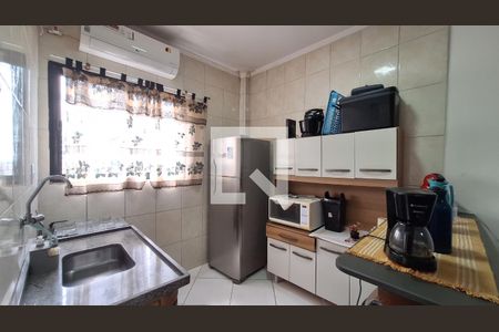 Cozinha de apartamento para alugar com 1 quarto, 36m² em Ocian, Praia Grande