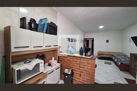 Cozinha de apartamento para alugar com 1 quarto, 36m² em Ocian, Praia Grande