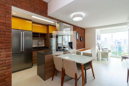 Sala de apartamento à venda com 1 quarto, 134m² em Brooklin, São Paulo