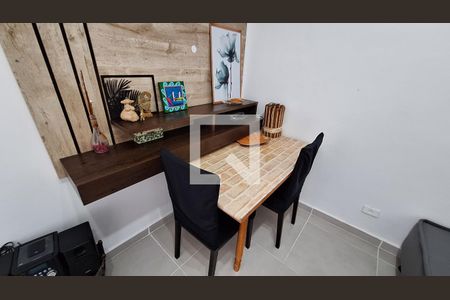 Sala de apartamento para alugar com 1 quarto, 40m² em Caiçara, Praia Grande