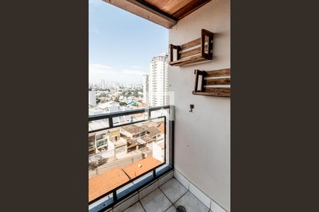 Varanda da Sala de apartamento à venda com 3 quartos, 74m² em Vila Valparaiso, Santo André