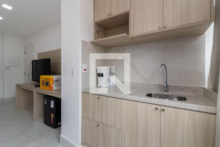 Cozinha de kitnet/studio para alugar com 1 quarto, 30m² em Itaim Bibi, São Paulo