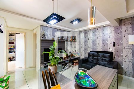 Sala/cozinha de apartamento à venda com 2 quartos, 49m² em Fátima, Canoas