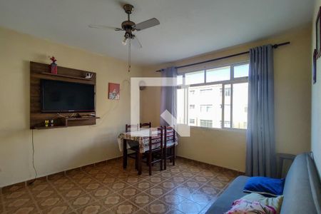 Sala de apartamento para alugar com 1 quarto, 67m² em Caiçara, Praia Grande