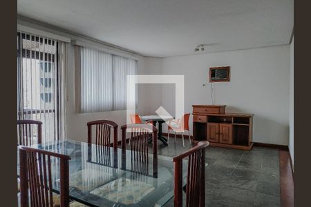 Sala de apartamento para alugar com 3 quartos, 118m² em Barra Funda, Guarujá