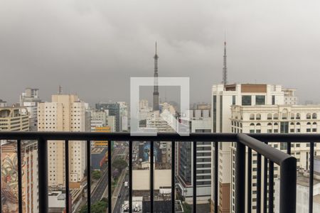 Vista do Quarto de apartamento para alugar com 1 quarto, 38m² em Consolação, São Paulo